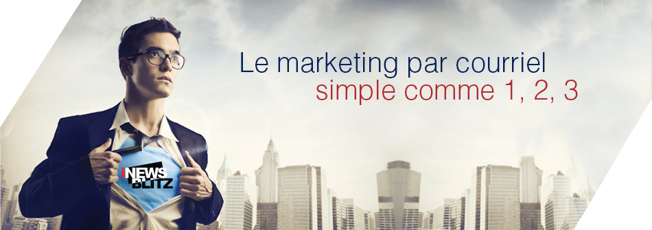 iNewsBLITZ, Marketing par courriel simple comme 1-2-3